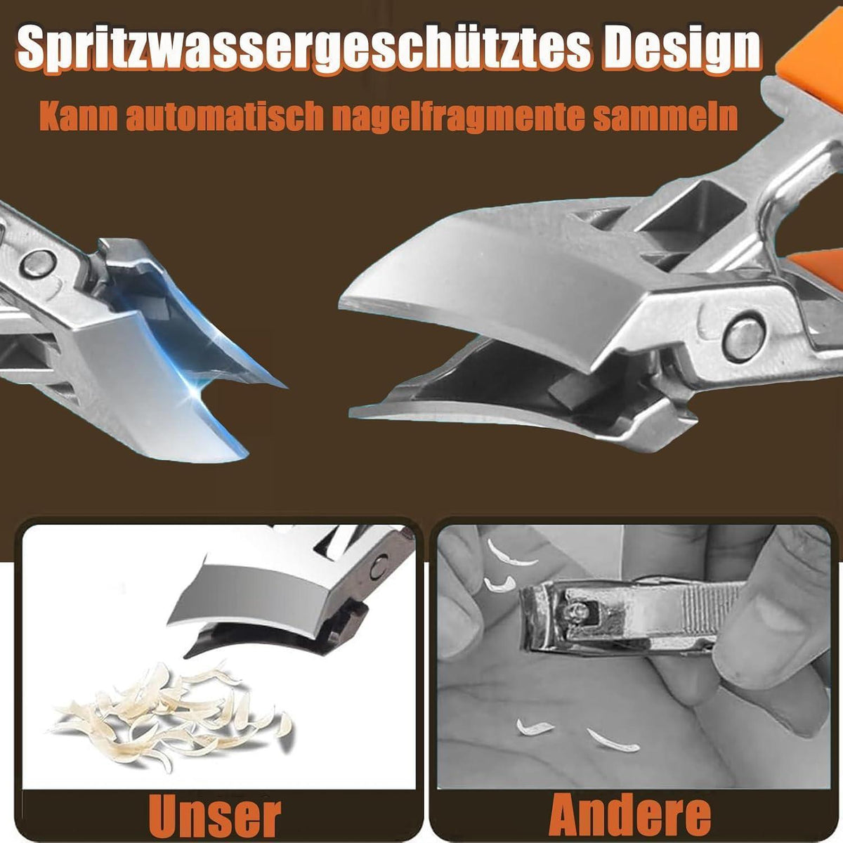 Gebogene Fußnagelschere Set – Präzise & Ergonomisch