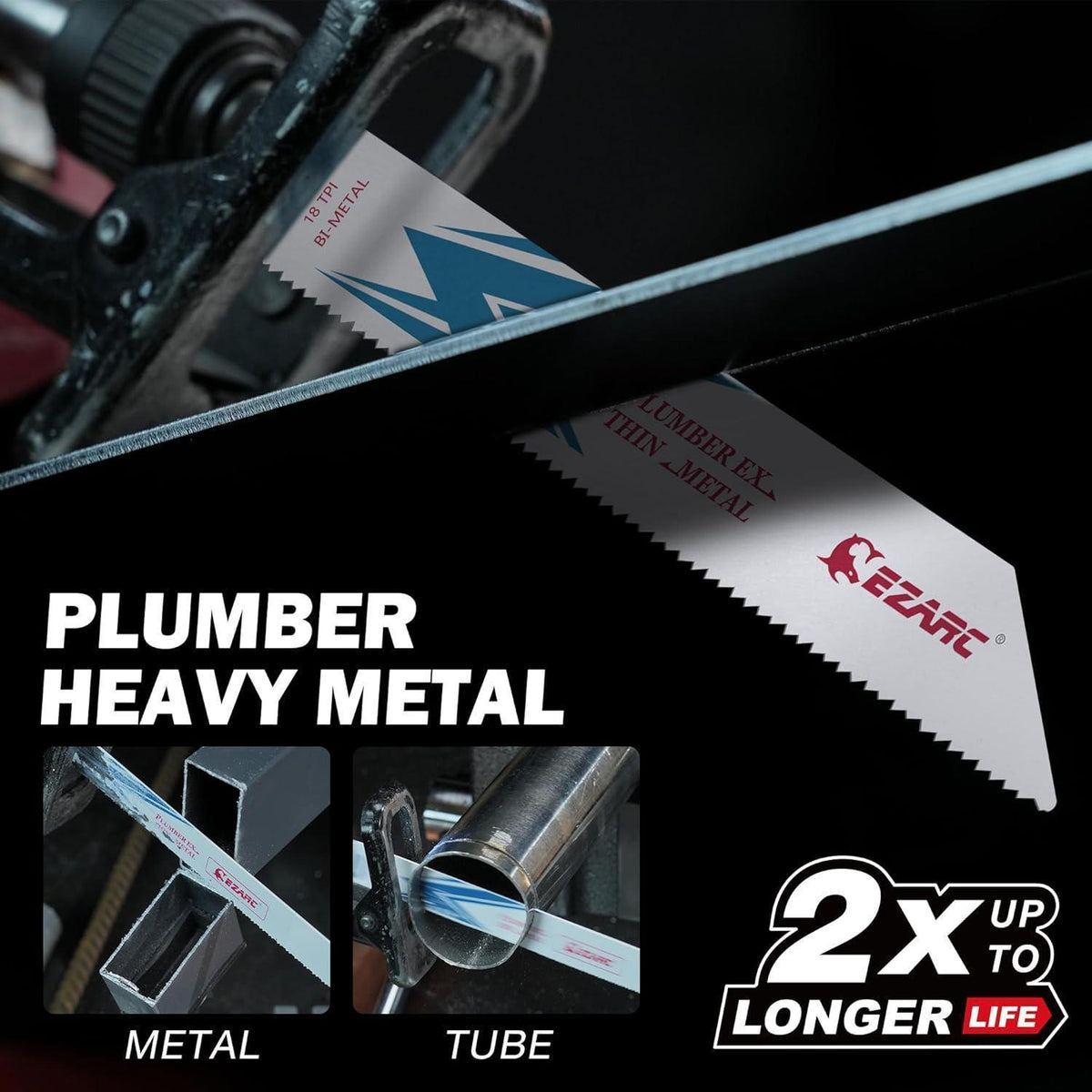 Säbelsägeblätter 225mm 25 Stück für dünnes Metall 18TPI