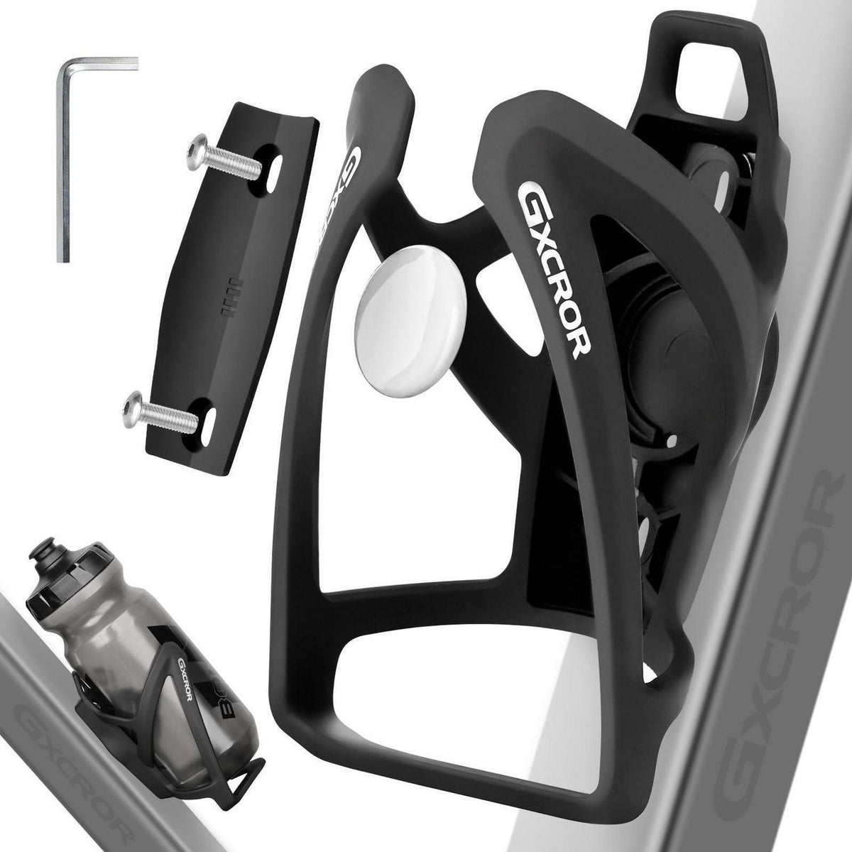Fahrrad Flaschenhalter mit AirTag-Halterung & Schrauben