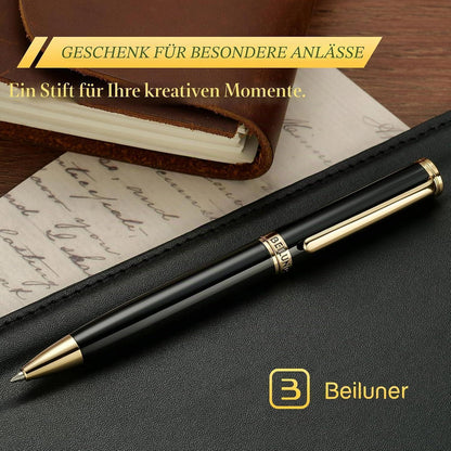 24K Gold Gel-Pen mit Klavierlack – Luxus Schreibstift