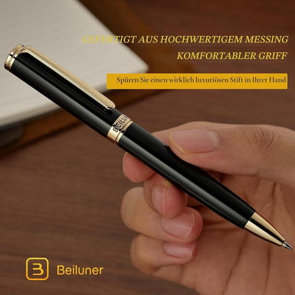 24K Gold Gel-Pen mit Klavierlack – Luxus Schreibstift