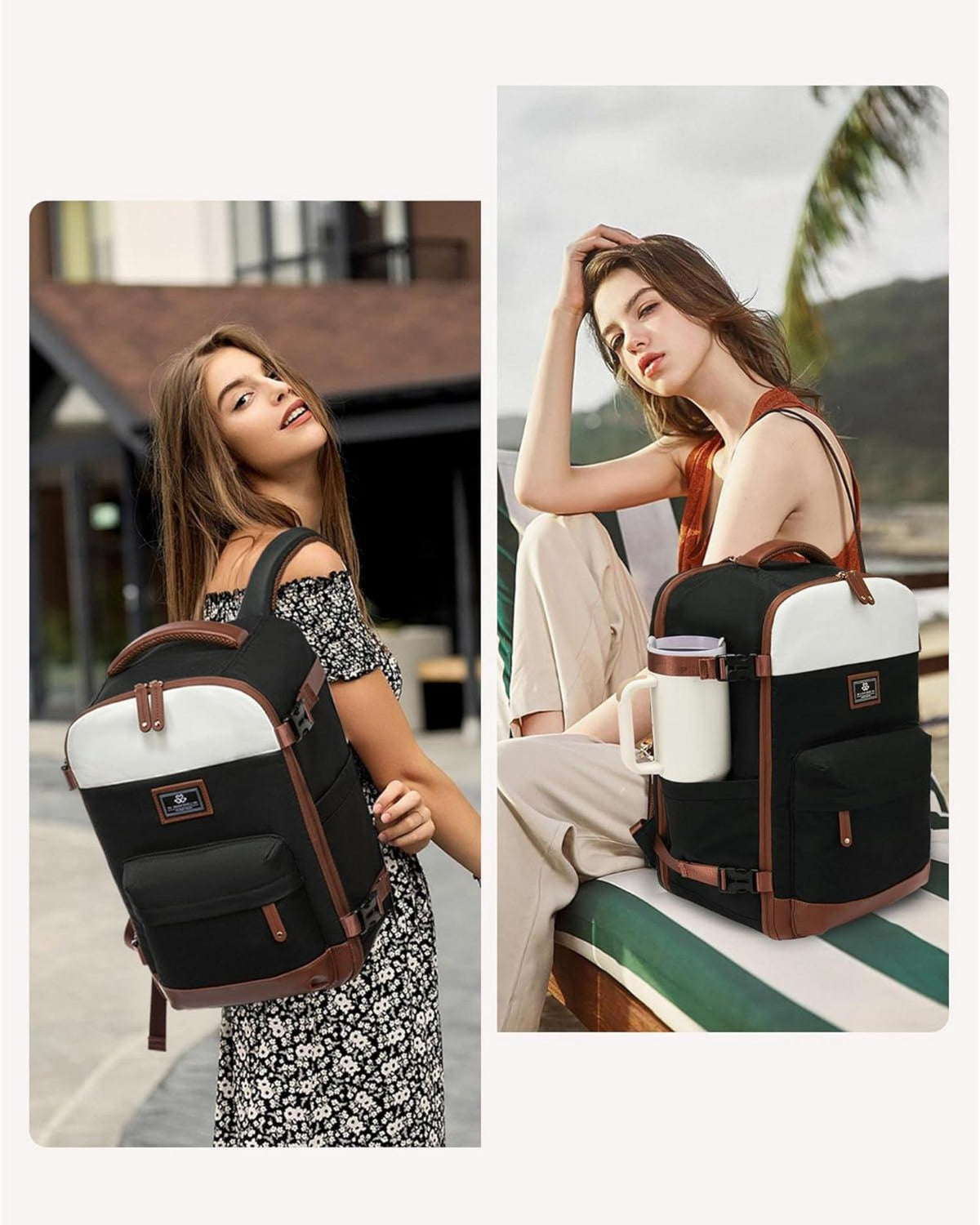 Handgepäck Reiserucksack 45L Damen 17,3 Zoll Laptopfach Travel Backpack