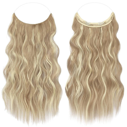 Haarverlängerung gewellt, dreckiges Blond, 40cm