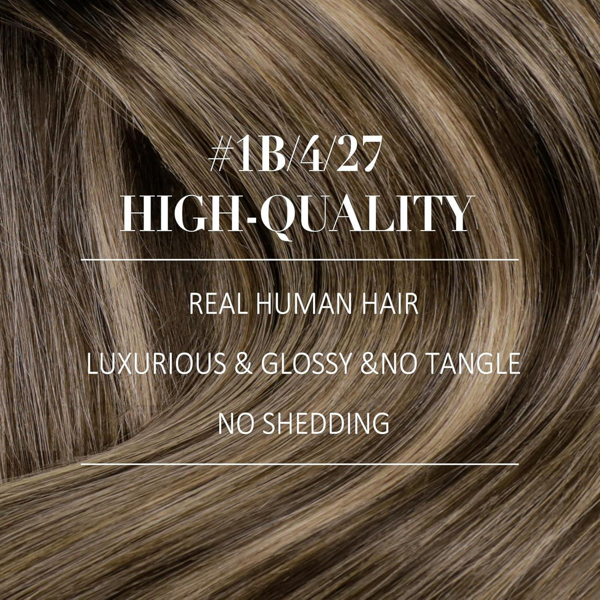 Clip-in Echthaar Extensions Balayage Schwarz Braun Blond