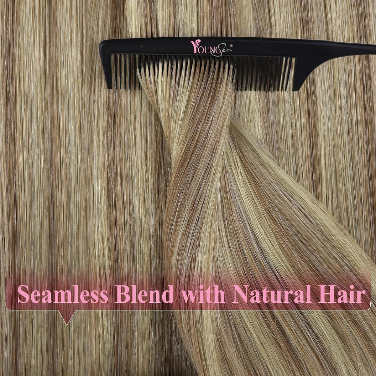 Echthaar Tape Extensions Braun Blond 35cm - Haarverlängerung