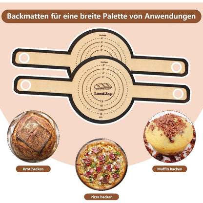 Silikon Backmatte für Dutch Oven mit Teigschneider