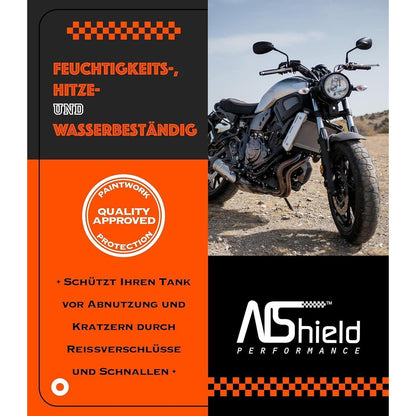 3D Tankpad Motorrad – Kratzschutz Graphite Slate Grey
