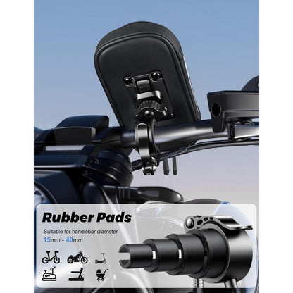 Wasserdichte Fahrrad Lenkertasche mit Handyhalterung 360°