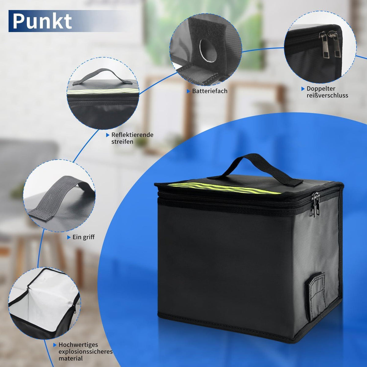 Feuerfeste LiPo-Batterietasche 2er-Set – Schutzbox für Lithium-Akkus