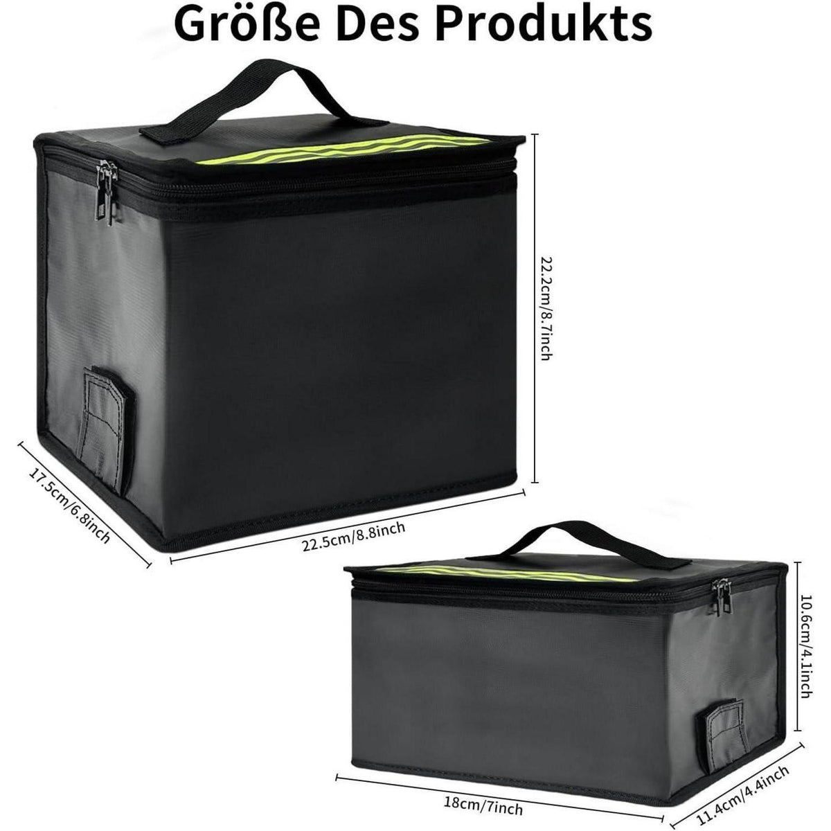 Feuerfeste LiPo-Batterietasche 2er-Set – Schutzbox für Lithium-Akkus