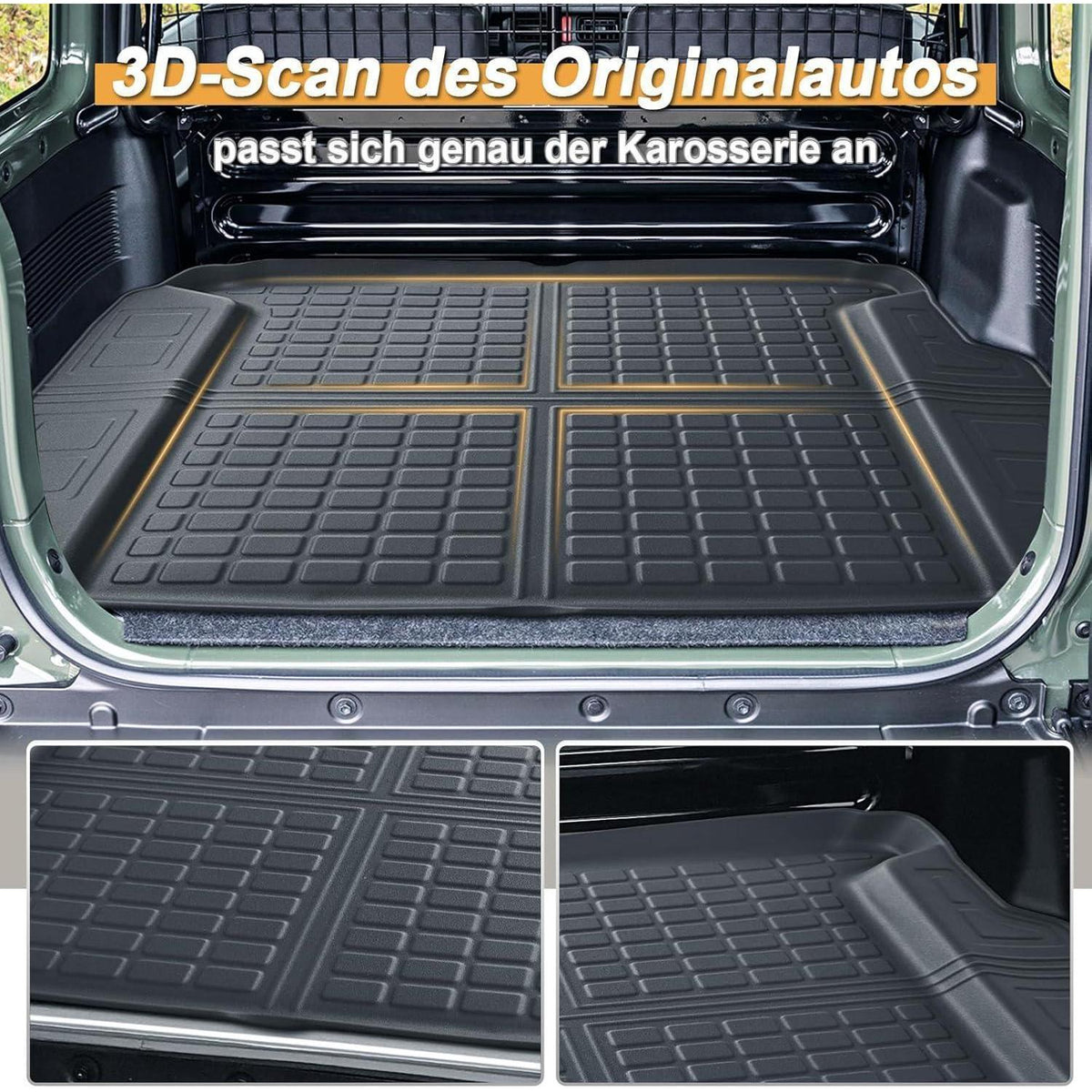 Kofferraumwanne für Suzuki Jimny JB64/JB74 2021-2023 (2 Sitzer)