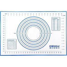 Silikon Backmatte 60x40 cm mit Messung, antihaft & rutschfest, blau