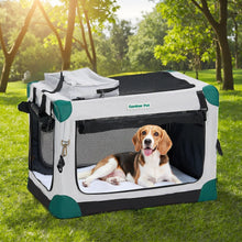 Faltbare Hundebox mit Decke – 76x53x53cm, Grau