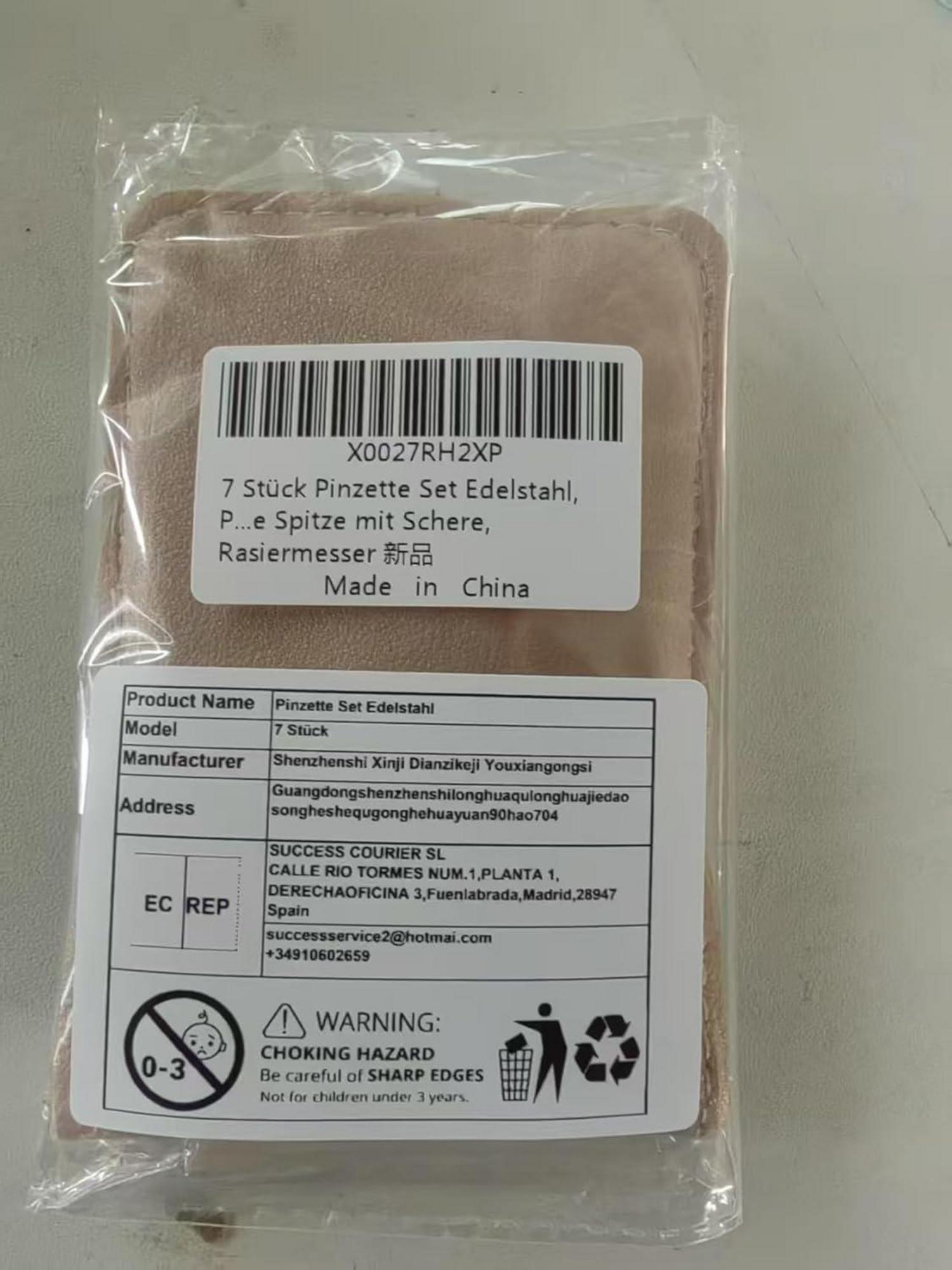 Professionelles 7-teiliges Augenbrauen-Pinzetten-Set aus