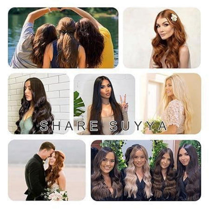 Echthaar Clip-in Extensions Dunkelbraun #2 (55cm, 100g)