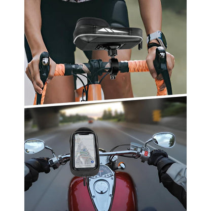 Wasserdichte Fahrrad Lenkertasche mit Handyhalterung 360°