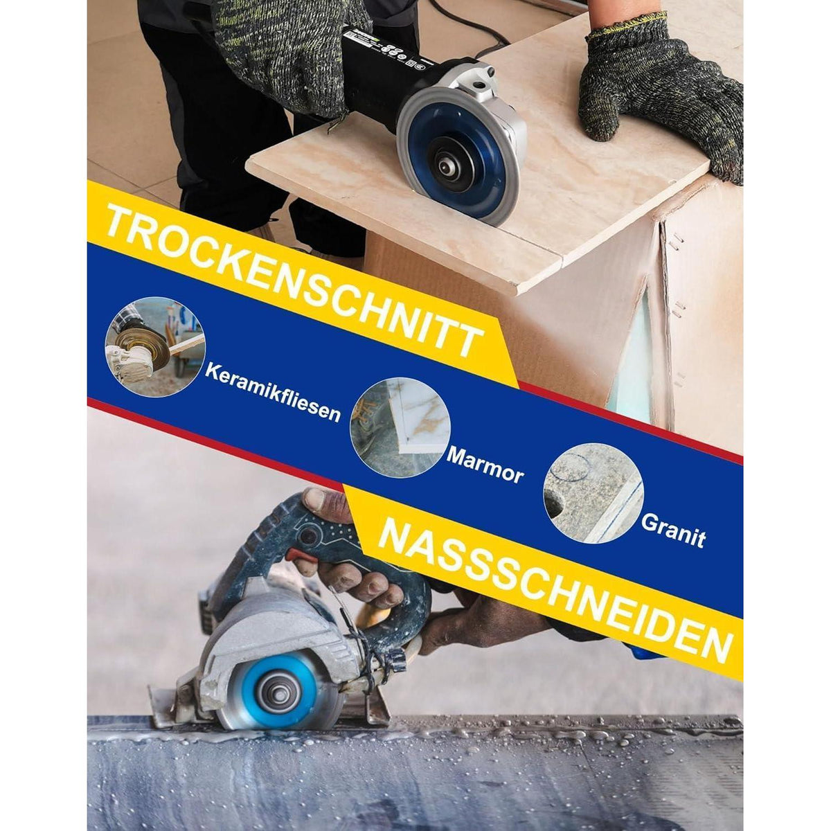 Diamanttrennscheibe 125mm Turbo X-Zahn für Fliesen & Stein
