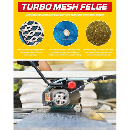 Diamanttrennscheibe 180mm Turbo für Fliesen & Stein