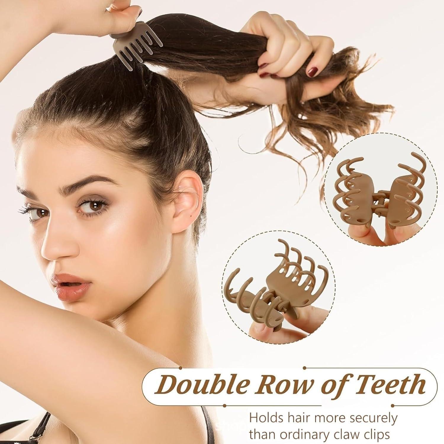 Haarklammer Set Damen Blumendesign Mittelgroß - 8 Stück Clamp Clip Hair Accessories