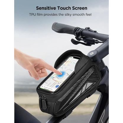 Wasserdichte Fahrrad Rahmentasche 1.2L mit Touchscreen & Regenhülle