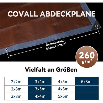 Schwerlastplane 4x6m | 260g/m² | Reißfest & Wasserdicht