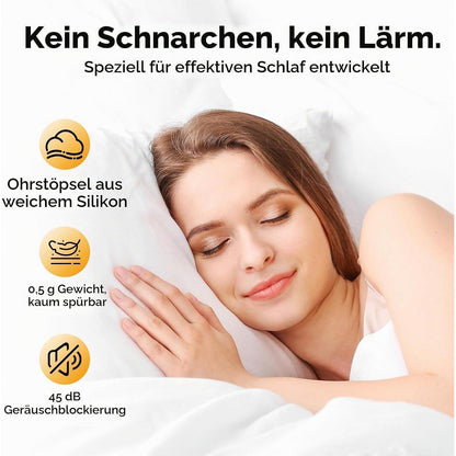 Schlaf-Ohrstöpsel 45dB – Wiederverwendbar & Geräuschreduzierend