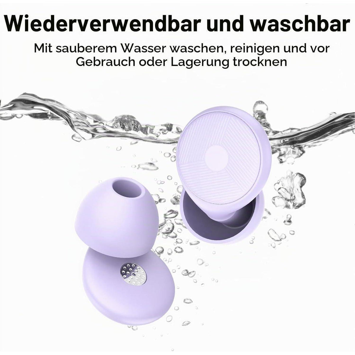 Schlaf-Ohrstöpsel 45dB – Wiederverwendbar & Geräuschreduzierend