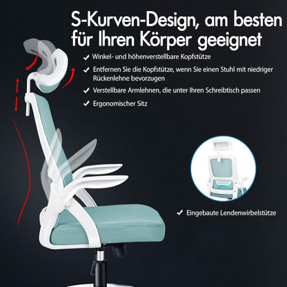 ALFORDSON Ergonomischer Bürostuhl mit