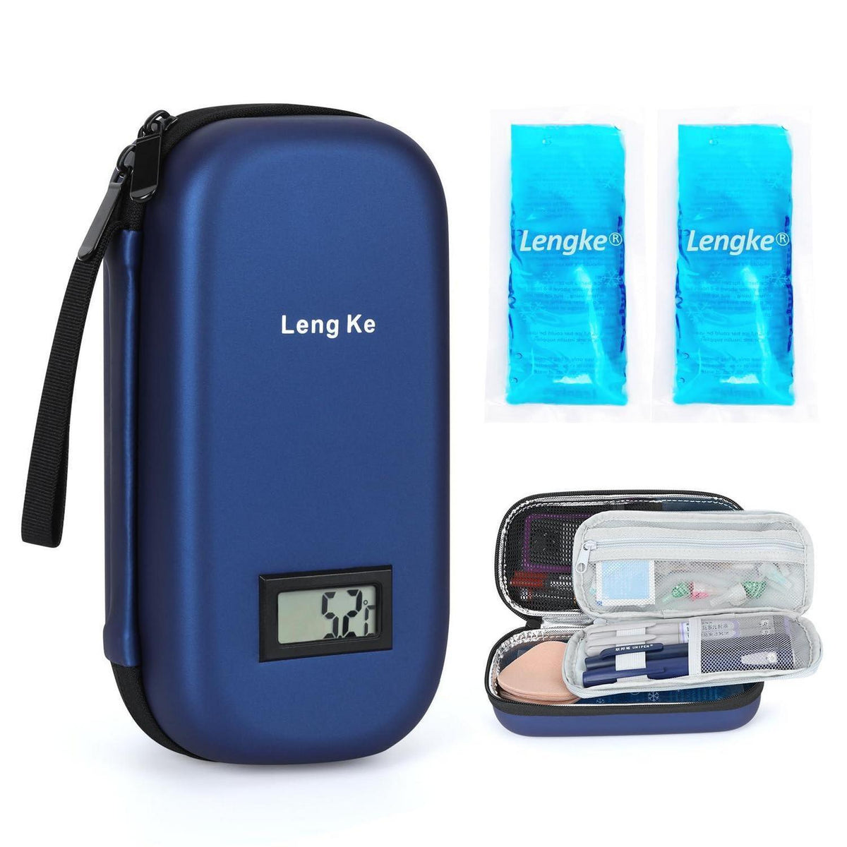 Insulin Kühltasche mit 2 Kühlakkus – Diabetes Reisetasche