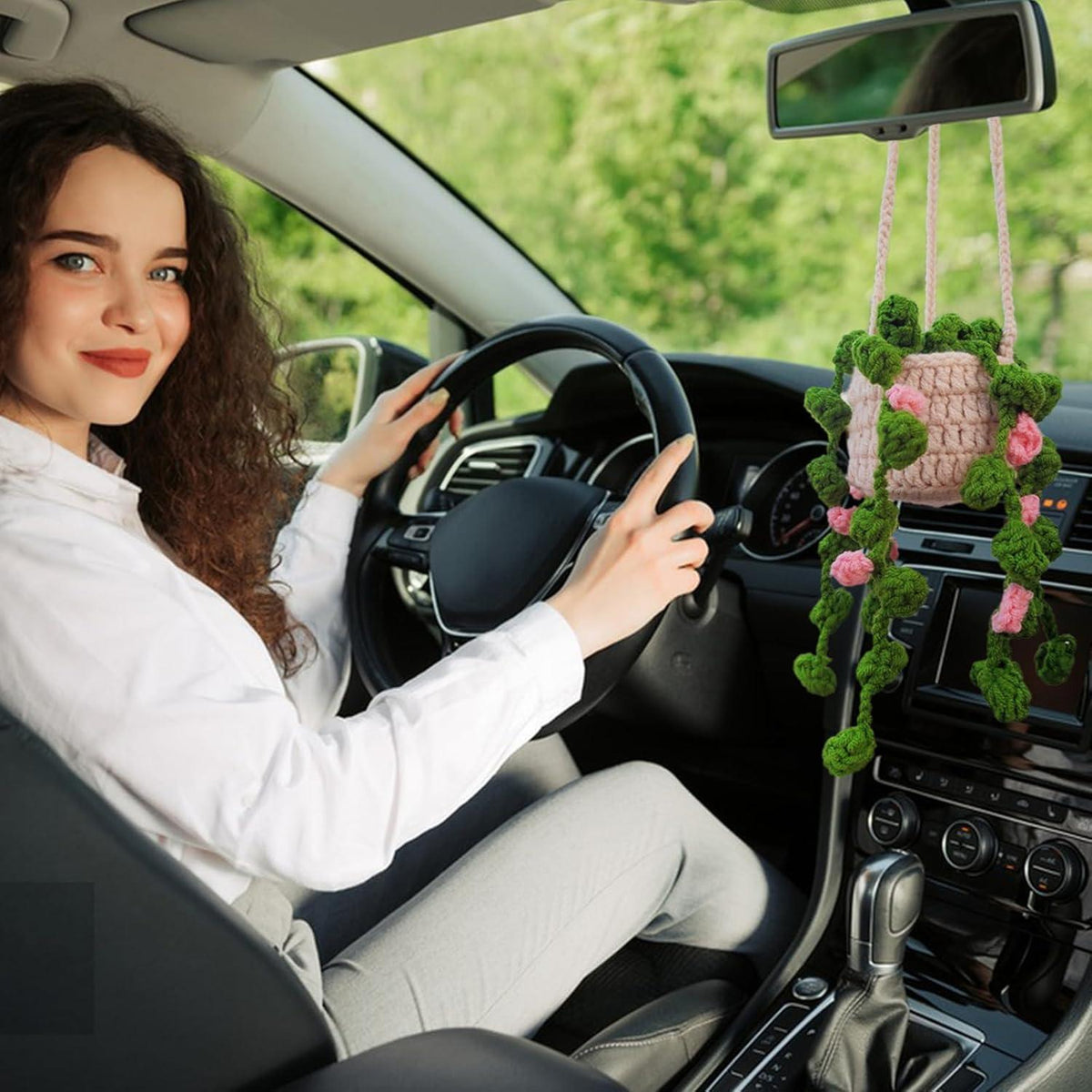 Auto Anhänger Spiegelpflanze – Deko für Auto, Zuhause & Büro
