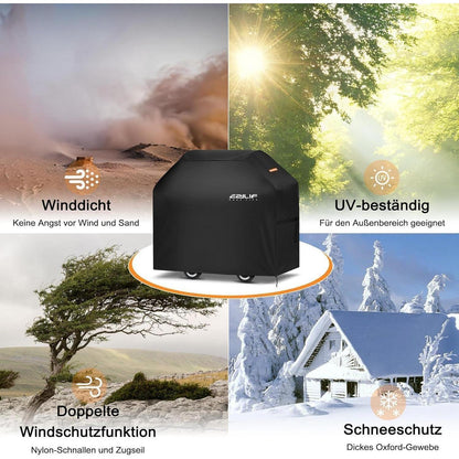 Wetterfeste Grillabdeckung 145x60x120cm 600D Oxford, Wasserdicht