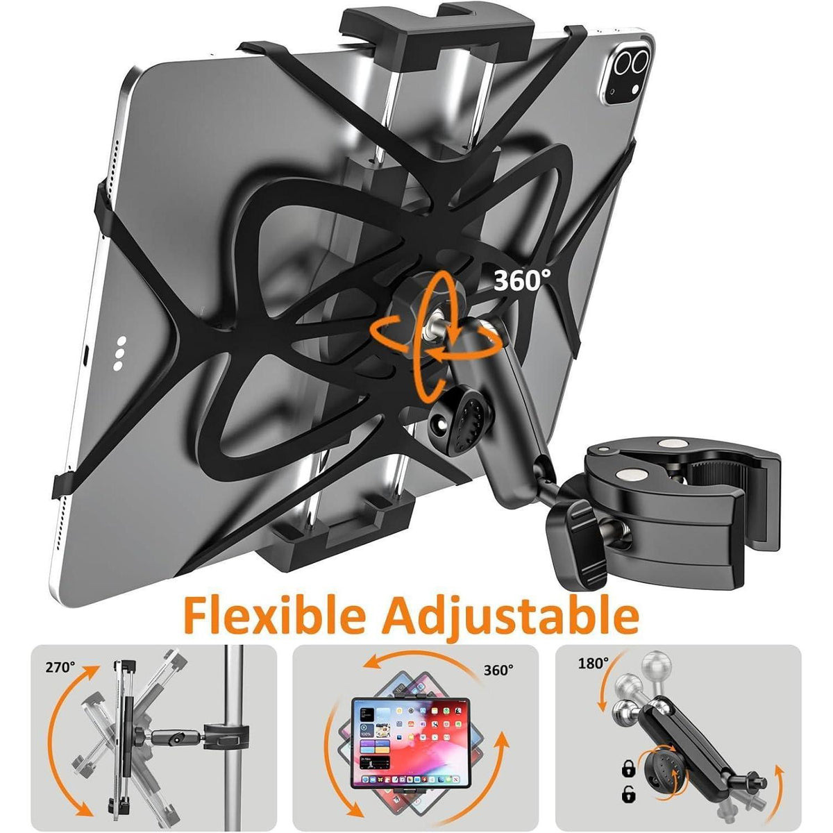 Tablet Halterung Fahrrad Motorrad – Robust & 360° drehbar
