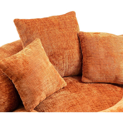 Lazy Sitzsack mit hohem Rücken & 3 Kissen – Orange