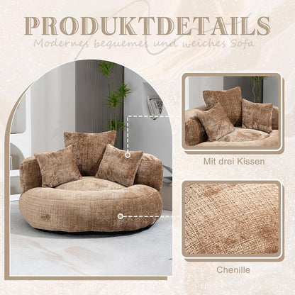 Lazy Sitzsack mit hoher Lehne – Bequemer Lounger für Wohnzimmer