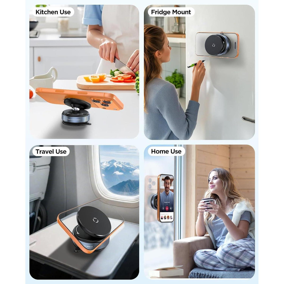 Vakuum Handyhalterung 360° drehbar – Magsafe für iPhone 12-17