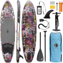 Aufblasbares SUP Board mit Zubehör, breit & stabil