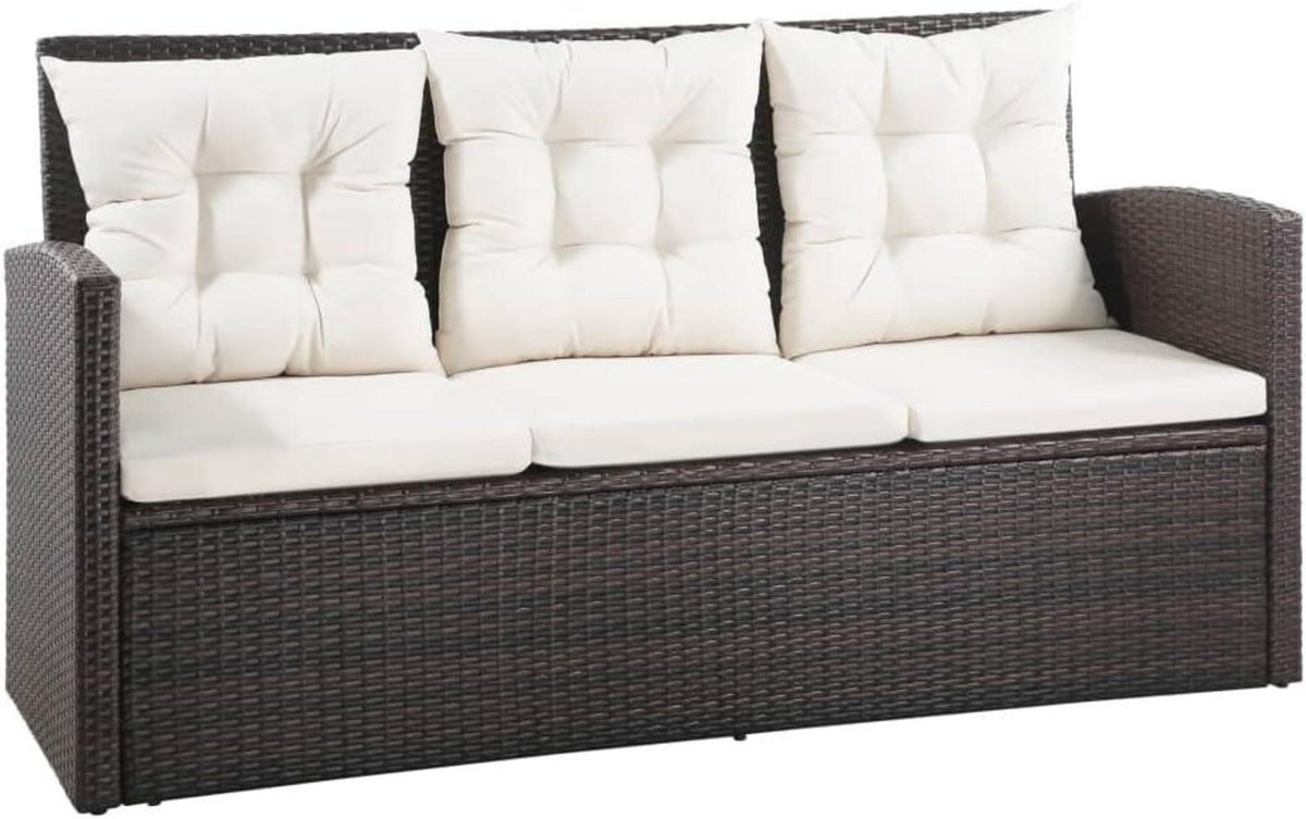 Poly Rattan Garten Lounge Set mit Auflagen für 8 Personen
