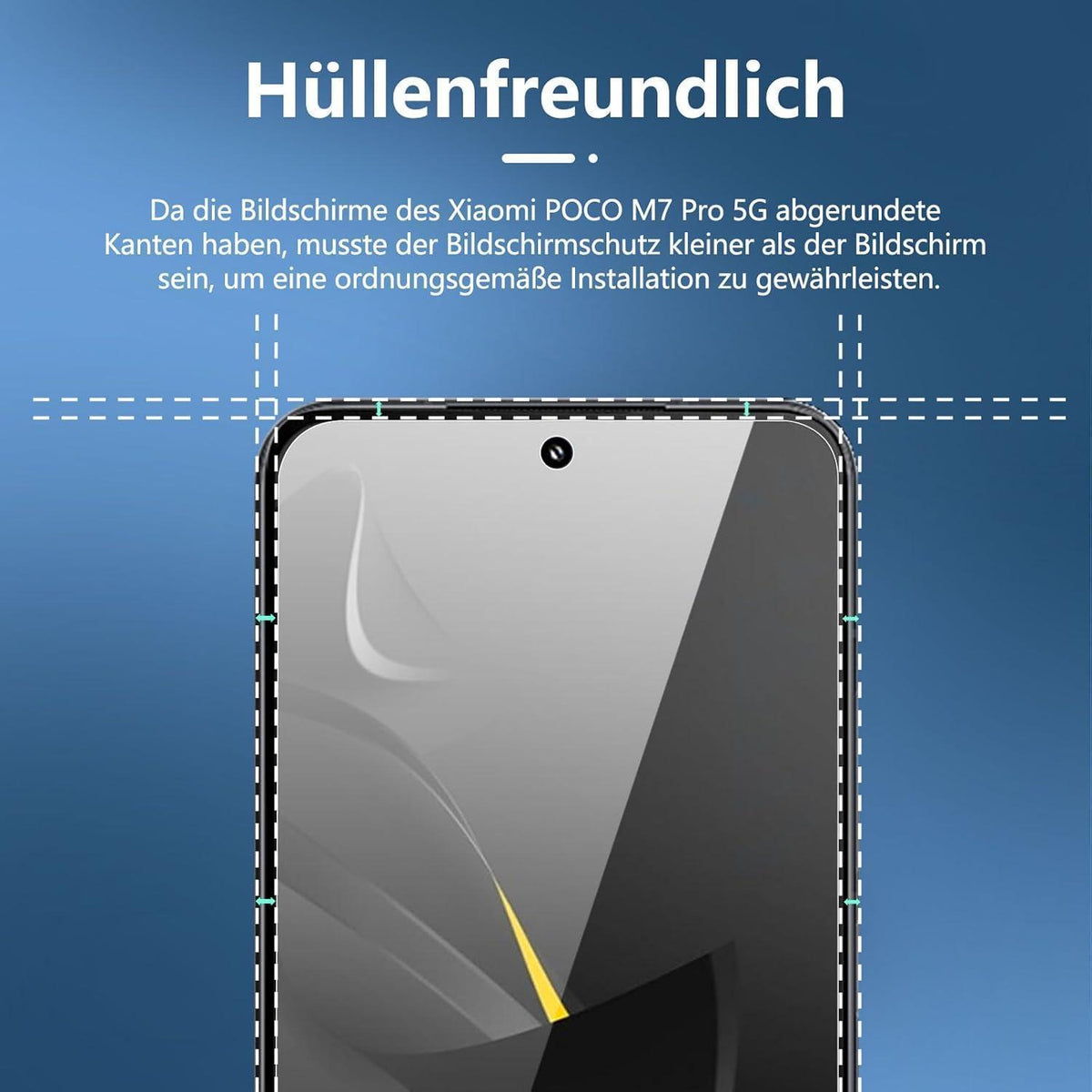 Panzerglas Displayschutzfolie für POCO M7 Pro 5G