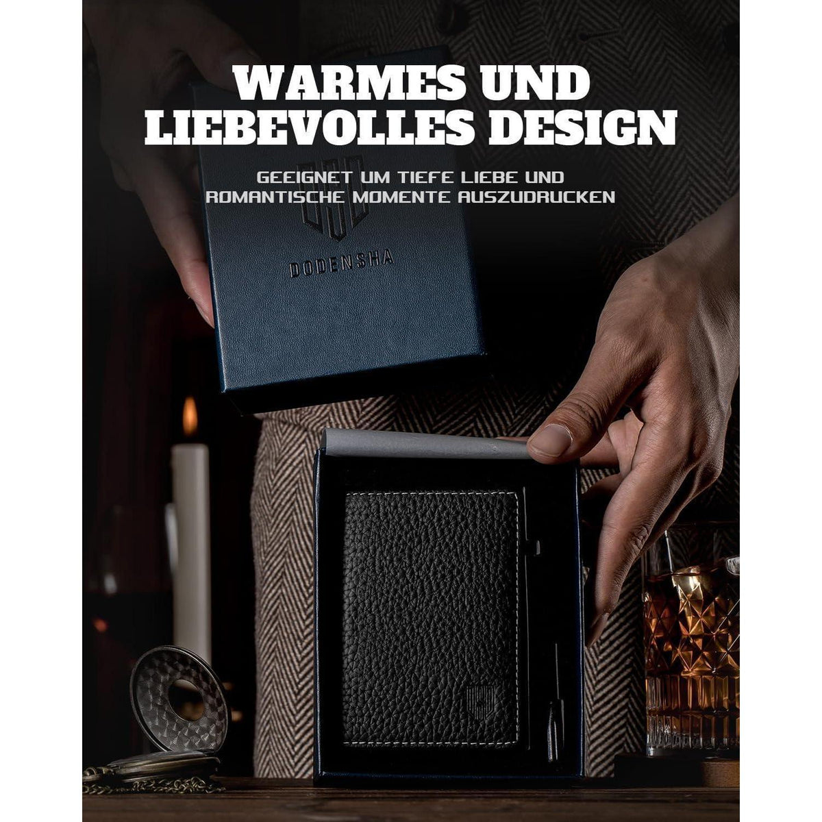 Herren Geldbörse Slim Wallet mit XL Münzfach und RFID Schutz