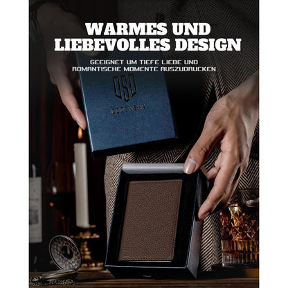 Herren Geldbörse mit XL Münzfach, RFID Schutz, echtes Leder