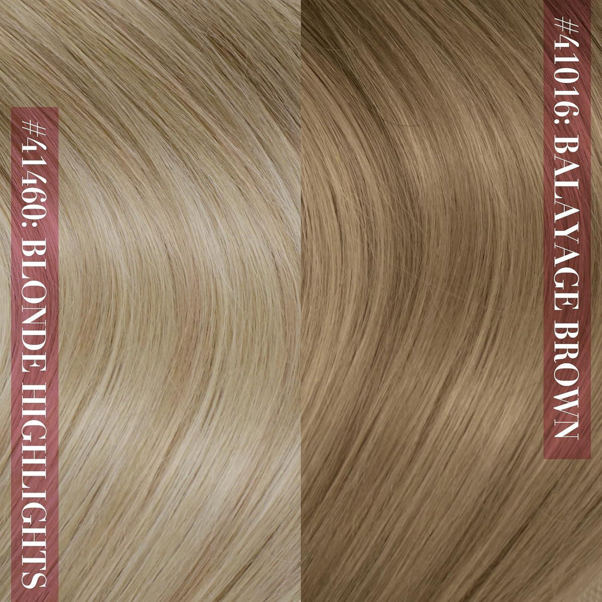 Clip-in Echthaar Extensions Balayage Dunkelbraun Blond 45cm