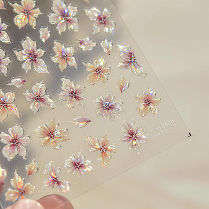 3D Nagelsticker Blumen – Nail Art Aufkleber für Sommerdesign