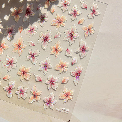 3D Nagelsticker Blumen – Nail Art Aufkleber für Sommerdesign