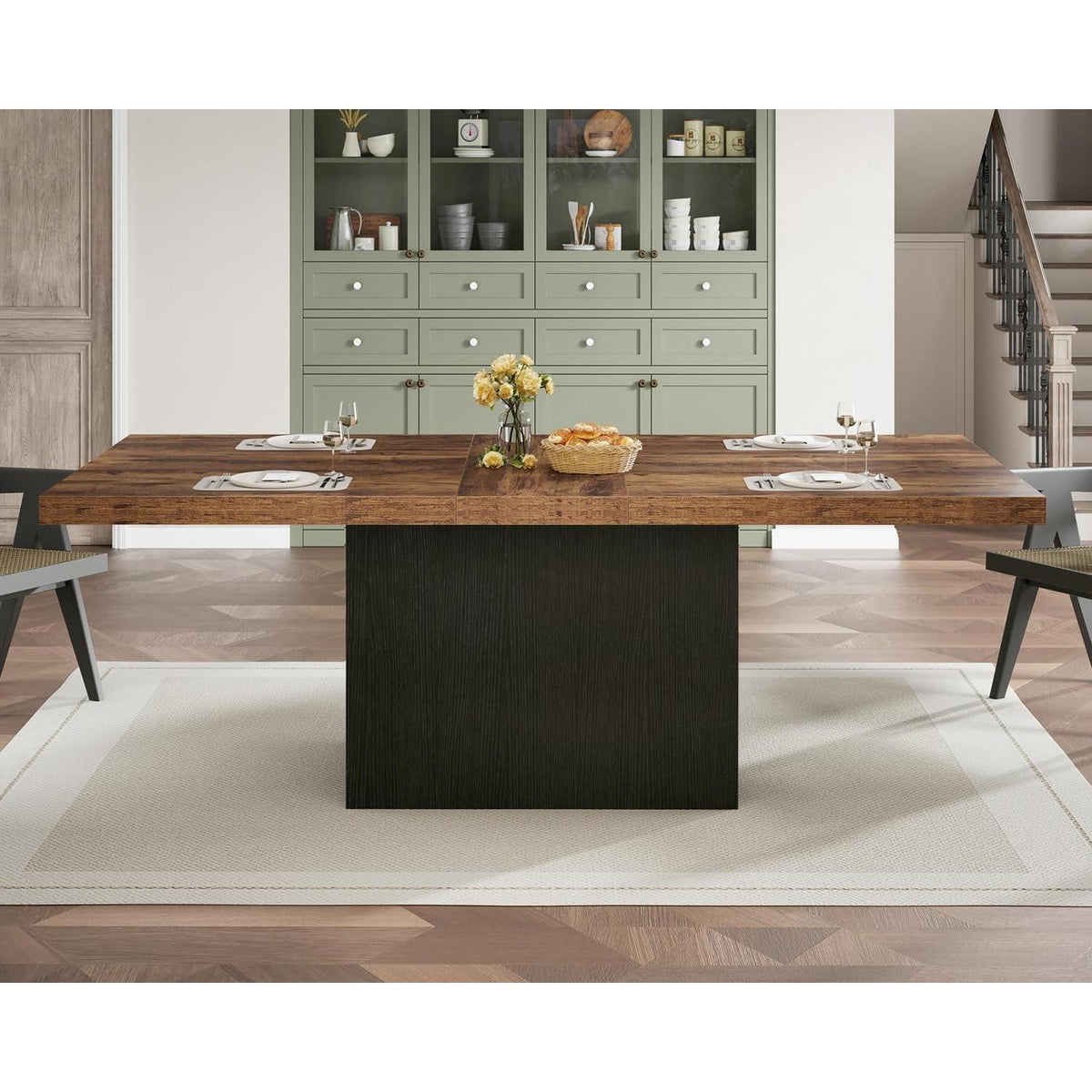 Esstisch Holz Industriell 180cm - Küchentisch für 6-8 Personen