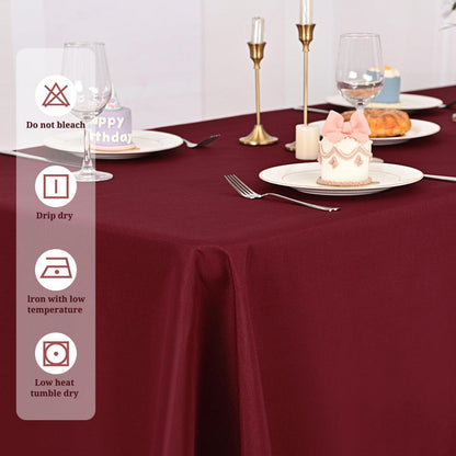 Bordeaux Tischdecke Rechteckig 152x259 cm - 10er Set