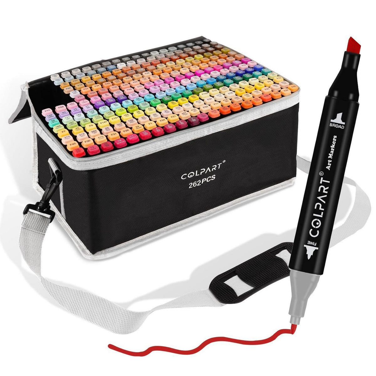 Alkohol Marker Set 262 Farben – Dual Tip für Illustration & Design