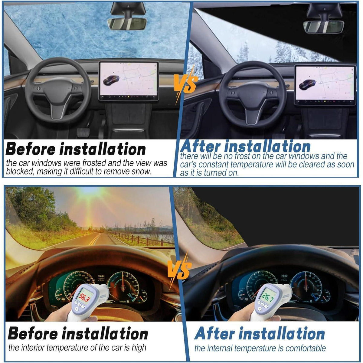 Windschutzscheibenabdeckung Ford Transit Custom 2012-2022 Verdunkelung