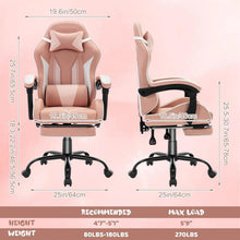Ergonomischer Gaming Stuhl mit Fußstütze