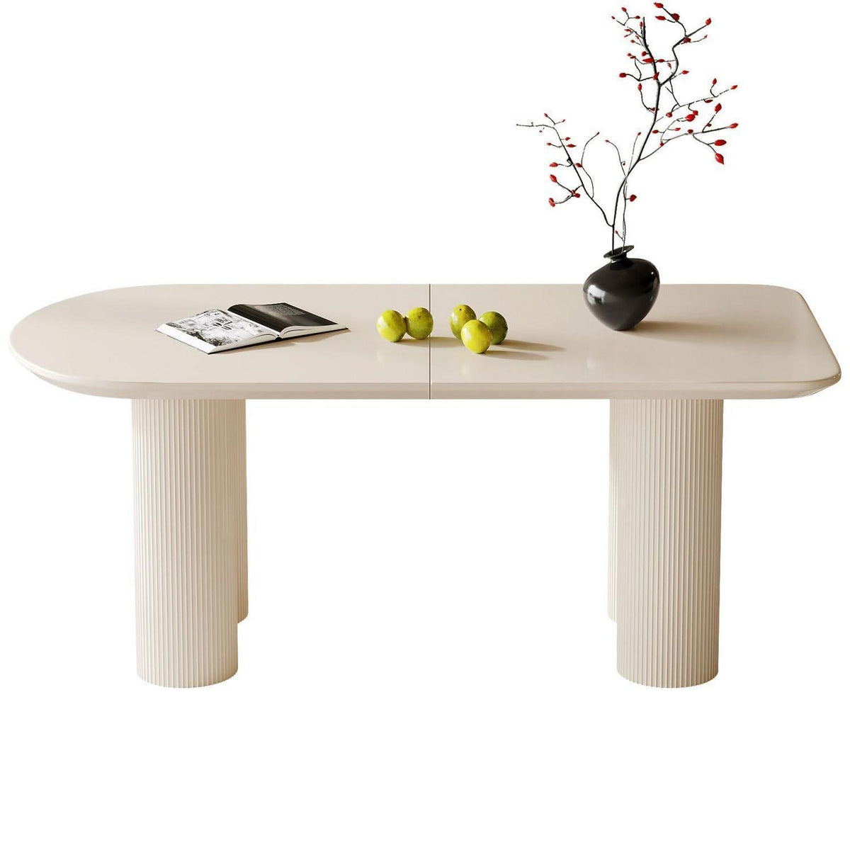 Weißer Esstisch 180cm – Modern & Platzsparend für 6-8 Personen