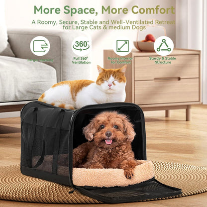 Transporttasche Katze & Hund – Schwarz, 48,5 x 31 x 31,5 cm